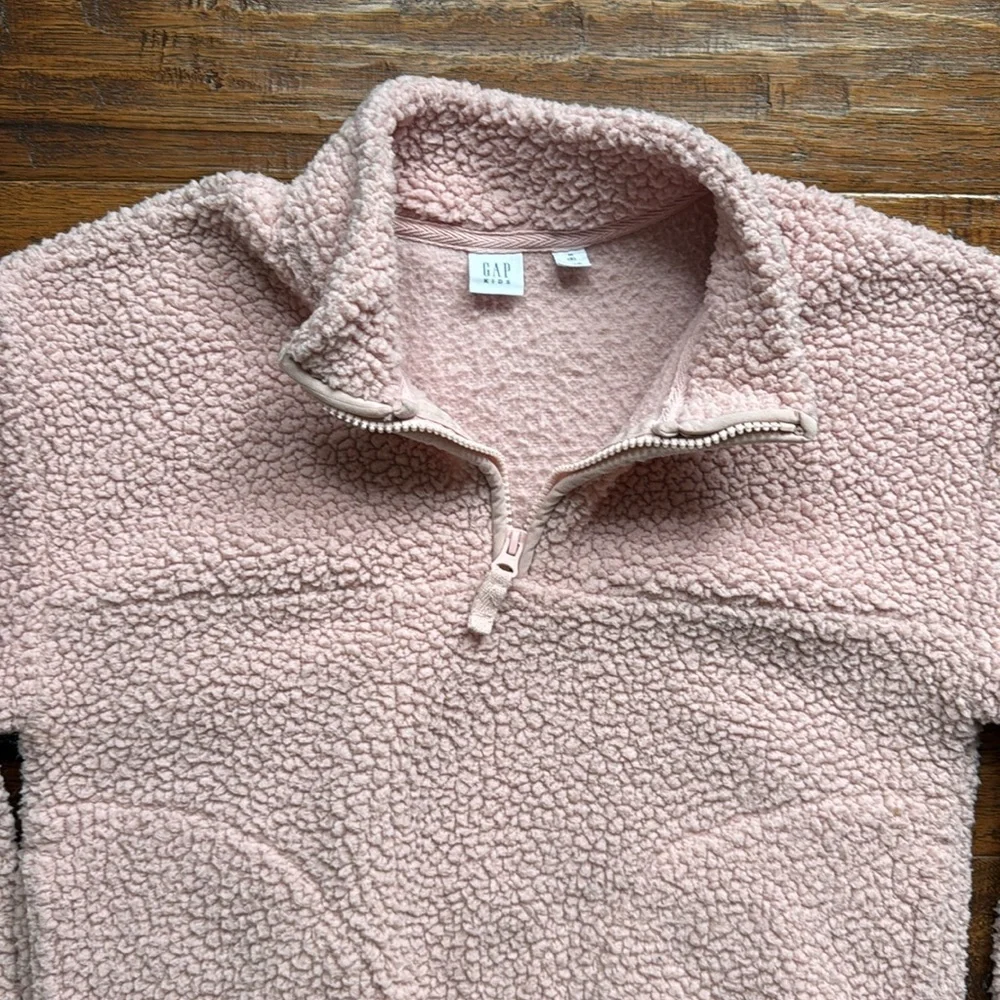 GAP Kids Pink Sherpa Hoodie, size 8 Medium